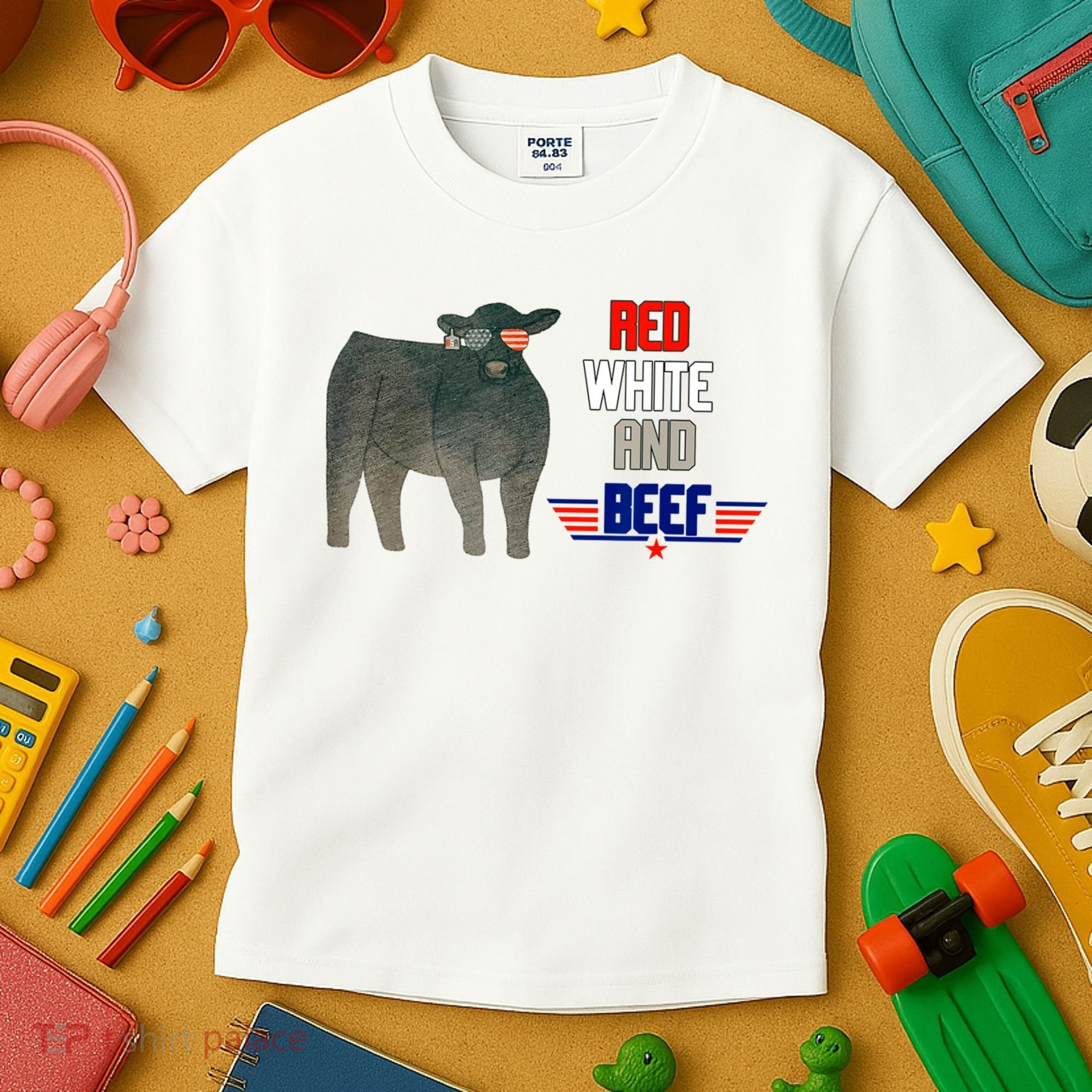 Red White And Beef Kids T-Shirt