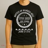Revolutionary War Battle Of Bunker Hill 250 Year Anniversary T-Shirt thumb 3