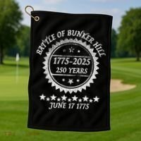Revolutionary War Battle Of Bunker Hill 250 Year Anniversary Golf Towel thumb 1