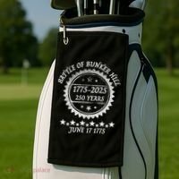 Revolutionary War Battle Of Bunker Hill 250 Year Anniversary Golf Towel thumb 2