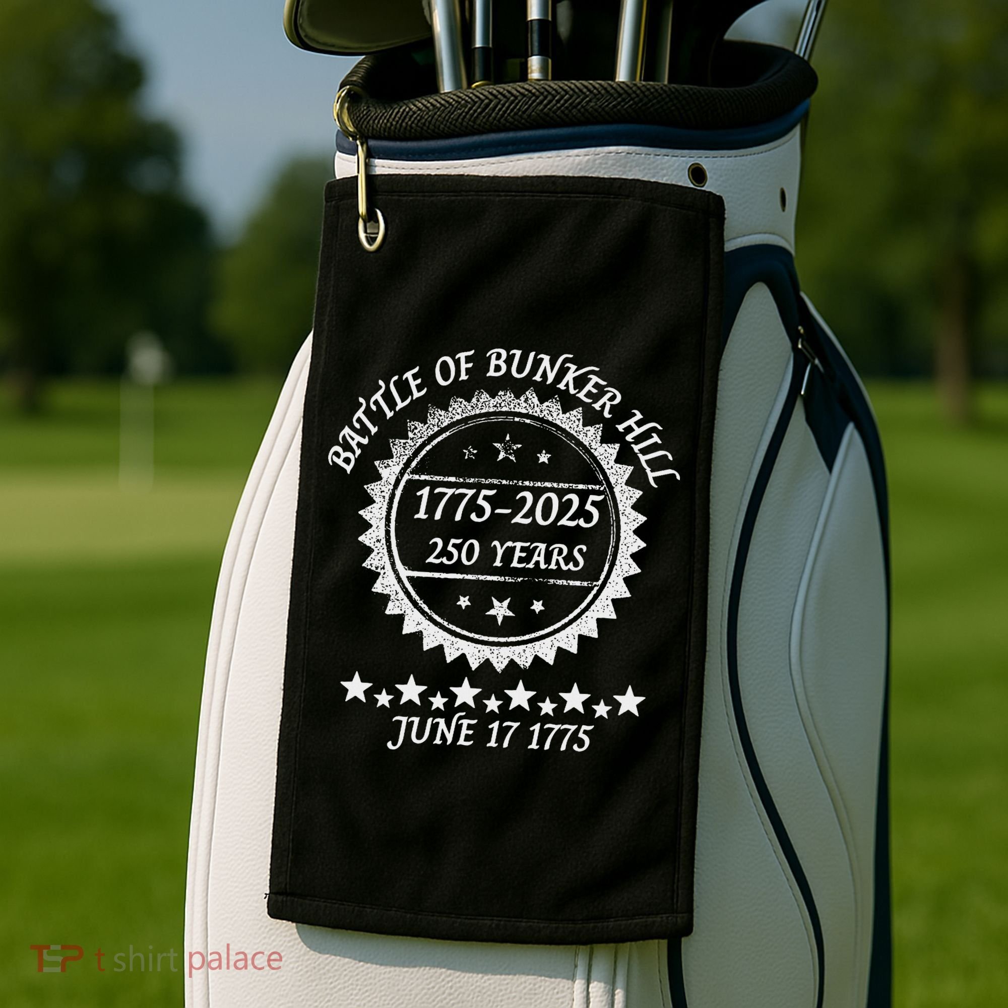 Revolutionary War Battle Of Bunker Hill 250 Year Anniversary Golf Towel