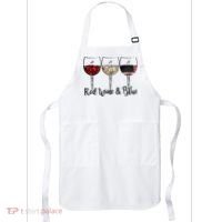 Red Wine & Blue 4th of July Red White Blue Wine Glasses Apron thumb 0