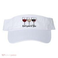 Red Wine & Blue 4th of July Red White Blue Wine Glasses Visor thumb 0
