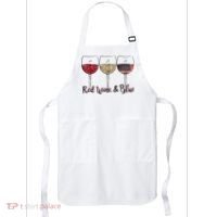 Red Wine & Blue 4th Of July Wine Red White Blue Wine Glasses Apron thumb 0