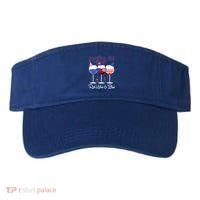 Red Wine & Blue 4th Of July Wine Red White Blue Wine Glasses Visor thumb 0