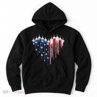 Red White Blue Flyover 4th Of July American Flag Hoodie thumb 0