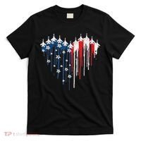 Red White Blue Flyover 4th Of July American Flag T-Shirt thumb 0