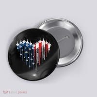 Red White Blue Flyover 4th Of July American Flag Button thumb 0