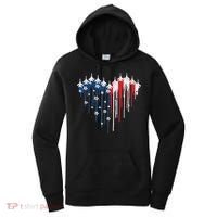 Red White Blue Flyover 4th Of July American Flag Women's Hoodie thumb 0