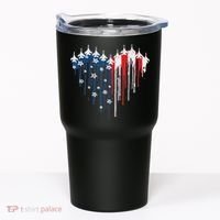 Red White Blue Flyover 4th Of July American Flag Tumbler thumb 0