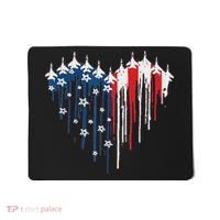 Red White Blue Flyover 4th Of July American Flag Mousepad thumb 0