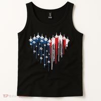 Red White Blue Flyover 4th Of July American Flag Tank Top thumb 2