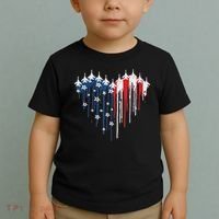 Red White Blue Flyover 4th Of July American Flag Toddler T-Shirt thumb 2