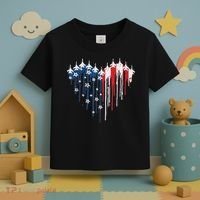 Red White Blue Flyover 4th Of July American Flag Toddler T-Shirt thumb 3