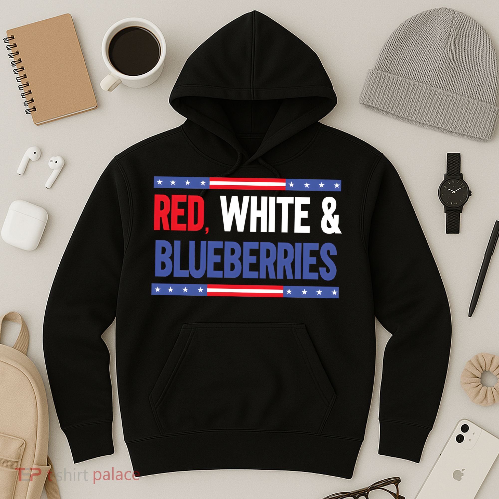 Red White & Blueberries Hoodie