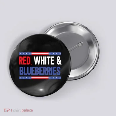 Red White & Blueberries Button
