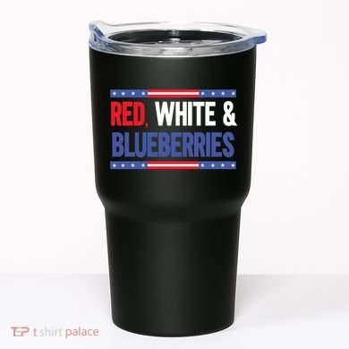 Red White & Blueberries Tumbler