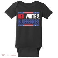 Red White & Blueberries Baby Bodysuit thumb 0