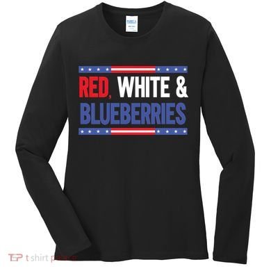 Red White & Blueberries Women's Long Sleeve Shirt