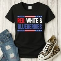 Red White & Blueberries Women's T-Shirt thumb 3