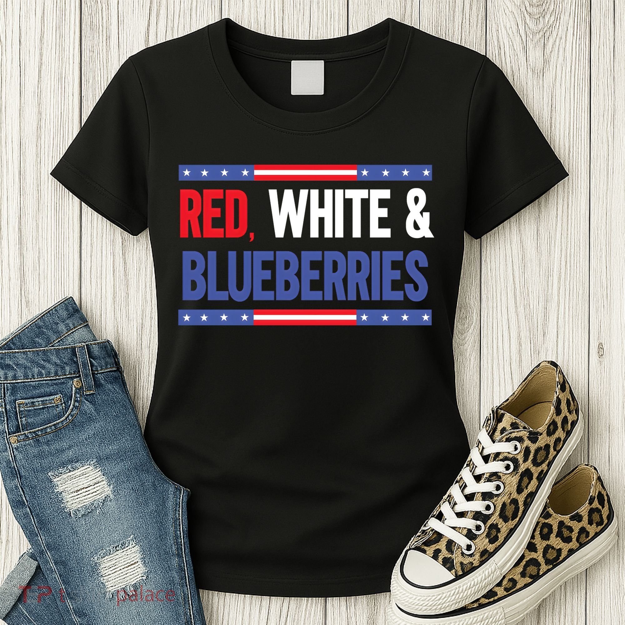 Red White & Blueberries Women's T-Shirt
