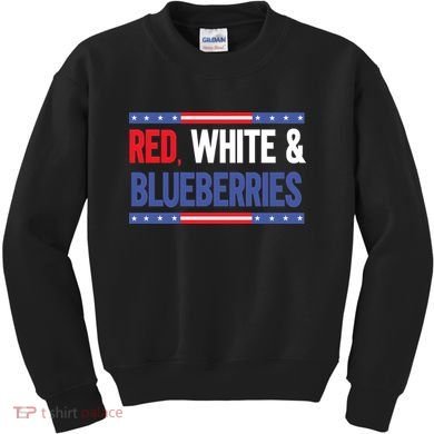 Red White & Blueberries Kids Sweatshirt