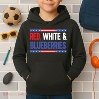 Red White & Blueberries Kids Hoodie thumb 2
