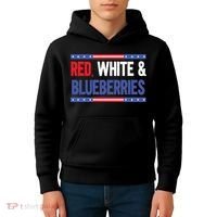 Red White & Blueberries Kids Hoodie thumb 4