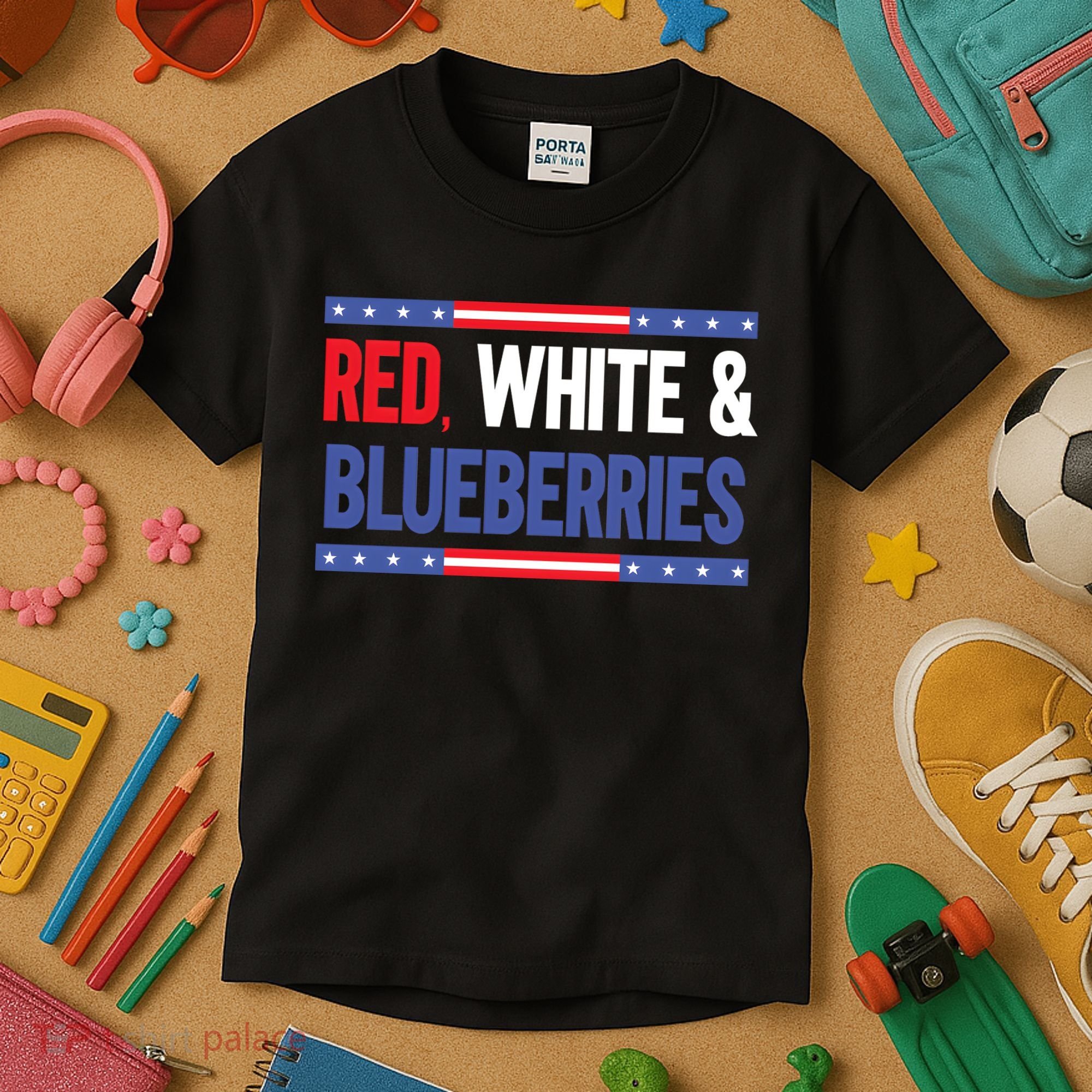 Red White & Blueberries Kids T-Shirt