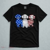 Red White Blue Dachshund American Flag 4th Of July Patriot T-Shirt thumb 5