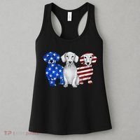 Red White Blue Dachshund American Flag 4th Of July Patriot Women's Tank Top thumb 3