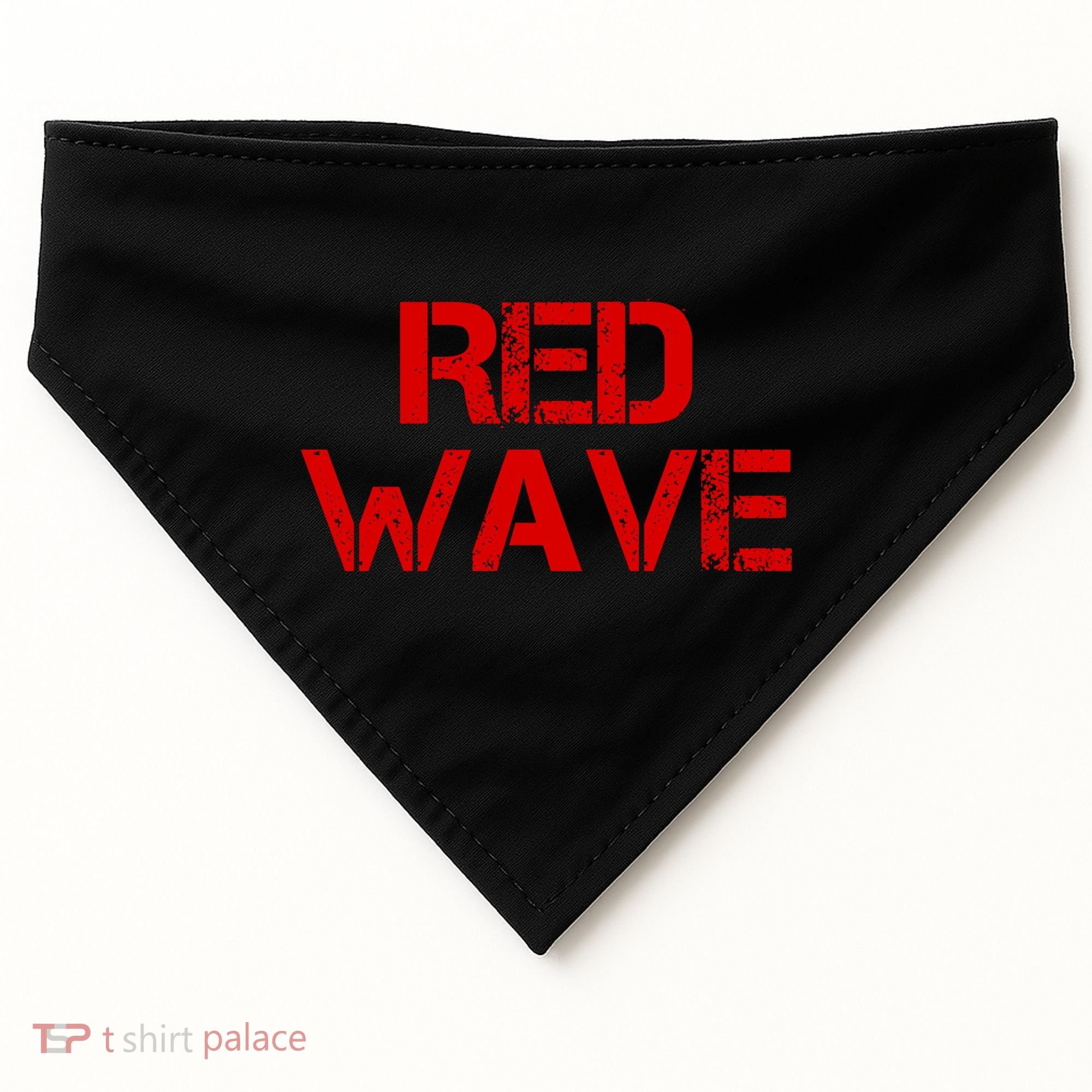 Red Wave Conservative Political USA-Made Doggie Bandana