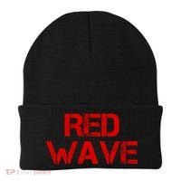 Red Wave Conservative Political Beanie thumb 0