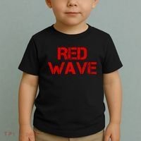 Red Wave Conservative Political Toddler T-Shirt thumb 2