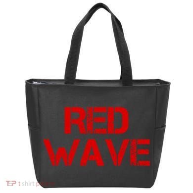 Red Wave Conservative Political Tote Bag