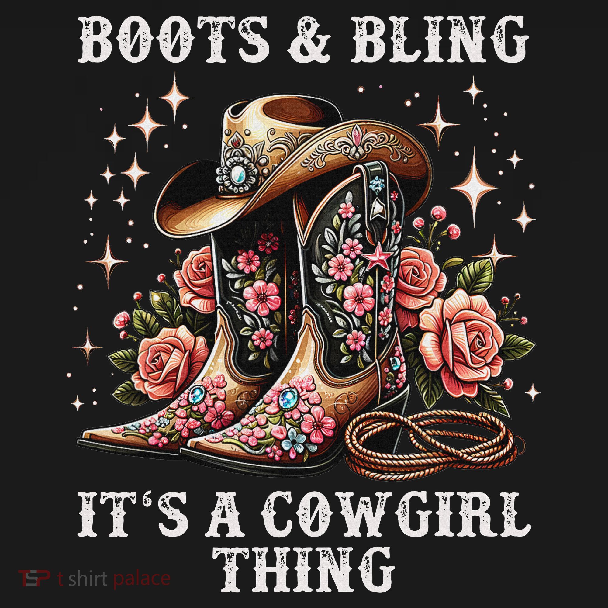 Rodeo Women Cowboy Boots And Bling Its A Cowgirl Thing Women's Tank Top