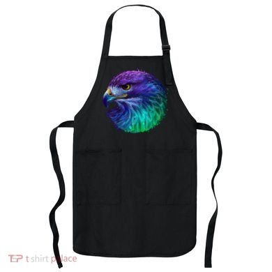 Realistic Water Colored Eagle Apron
