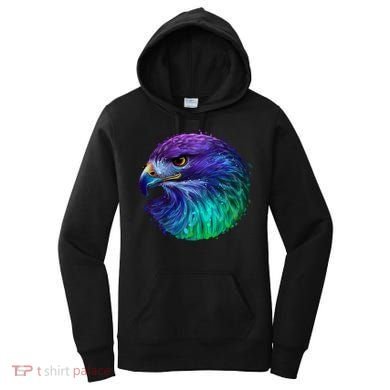 Realistic Water Colored Eagle Women's Hoodie