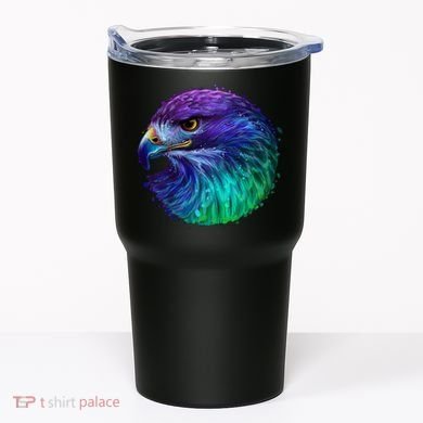Realistic Water Colored Eagle Tumbler