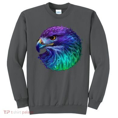 Realistic Water Colored Eagle Sweatshirt