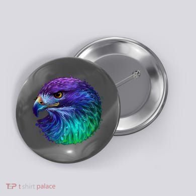 Realistic Water Colored Eagle Button