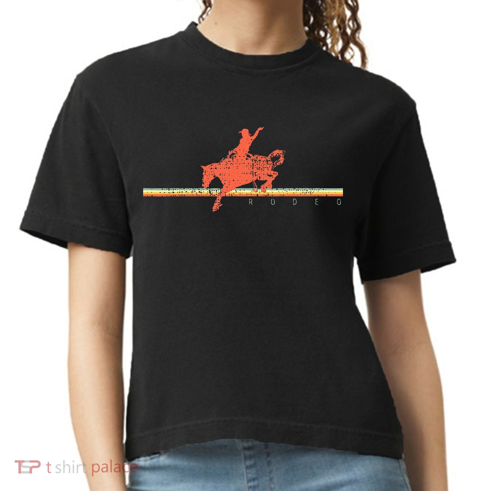 Rodeo Western Country Horse Comfort Colors Boxy T-Shirt