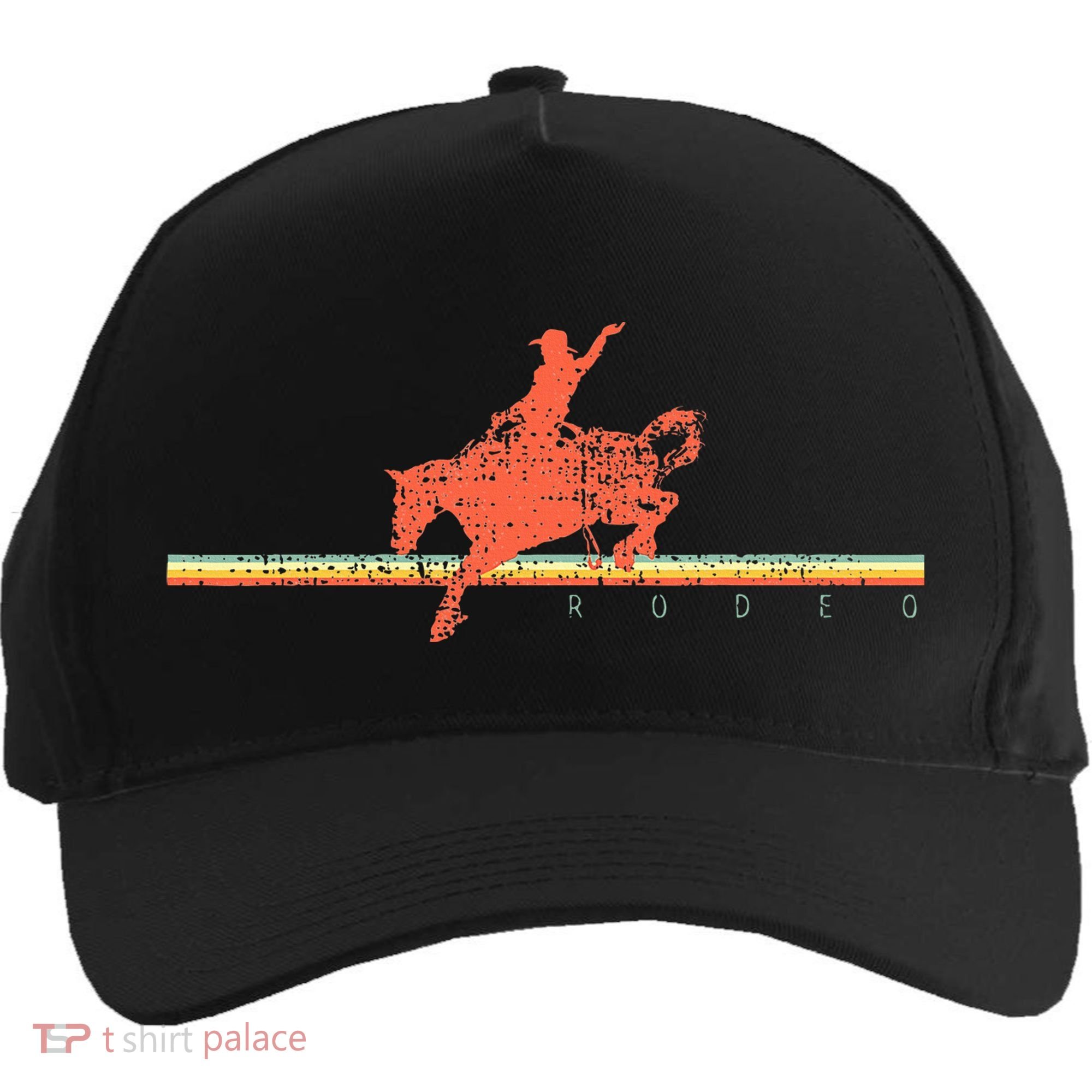 Rodeo Western Country Horse Five-Panel Snapback Cap