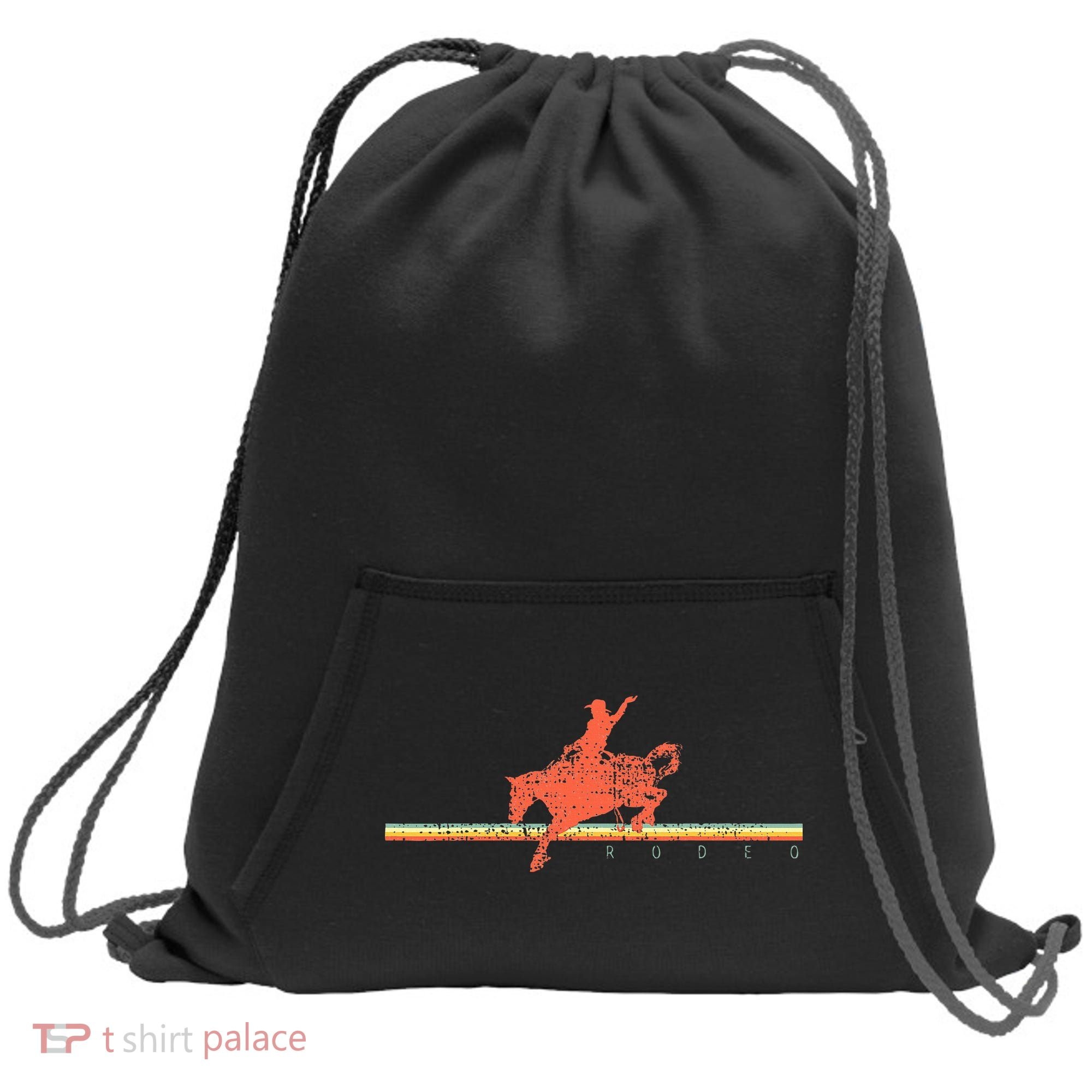 Rodeo Western Country Horse Sweatshirt Cinch Pack Bag