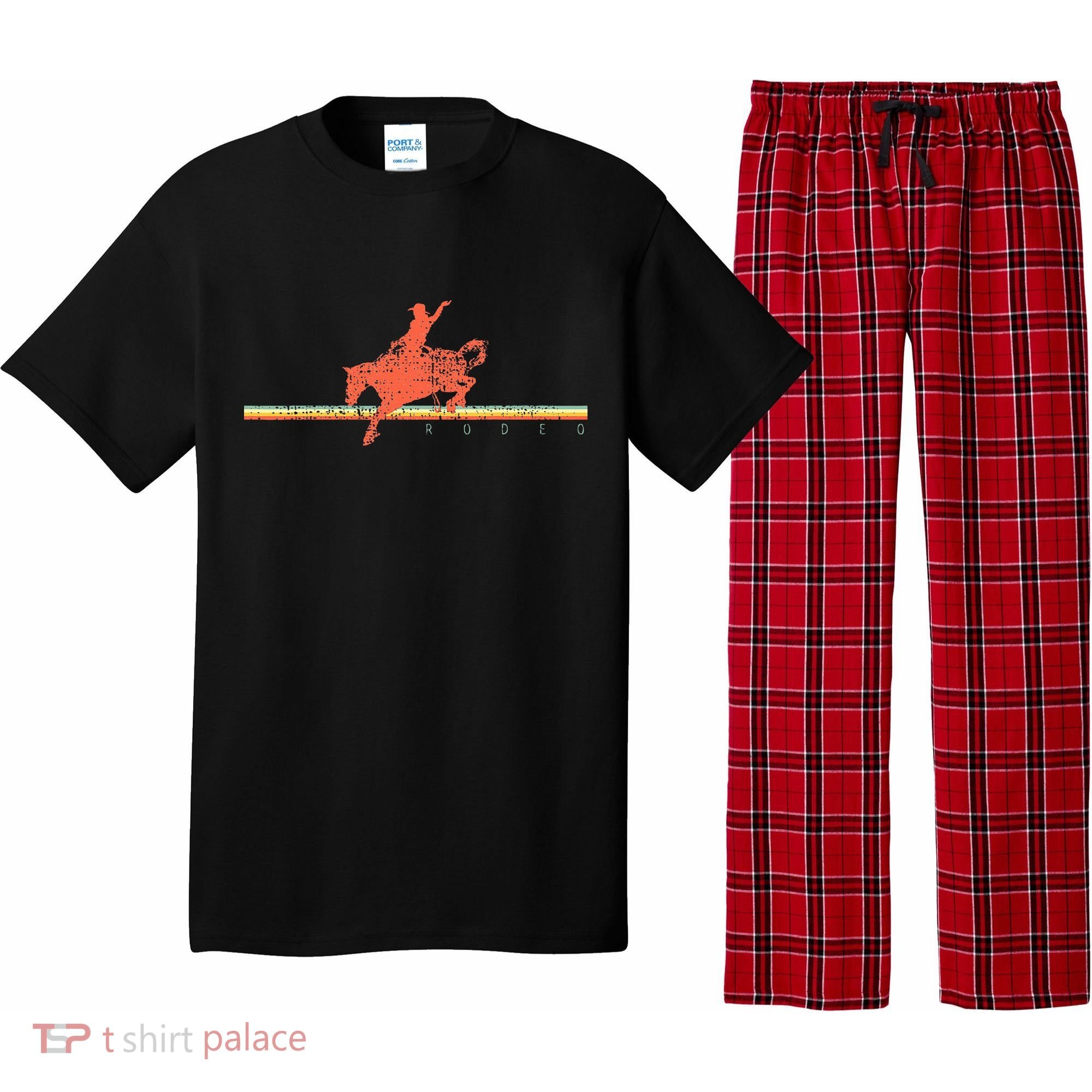 Rodeo Western Country Horse Pajama Set