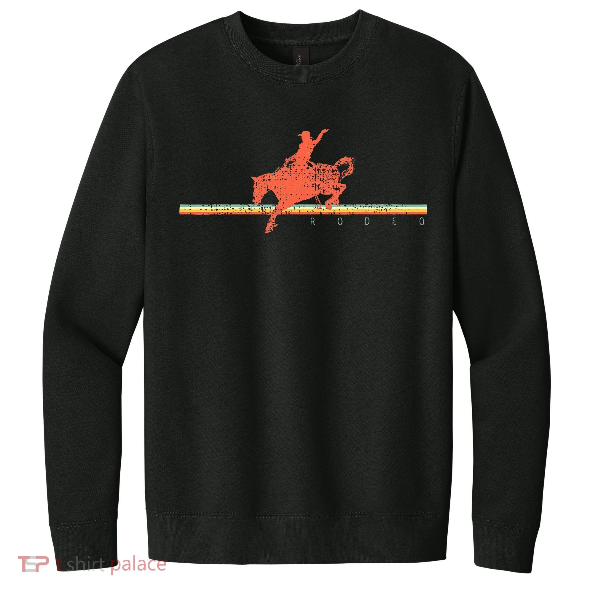 Rodeo Western Country Horse V.I.T. Fleece Crew Sweatshirt