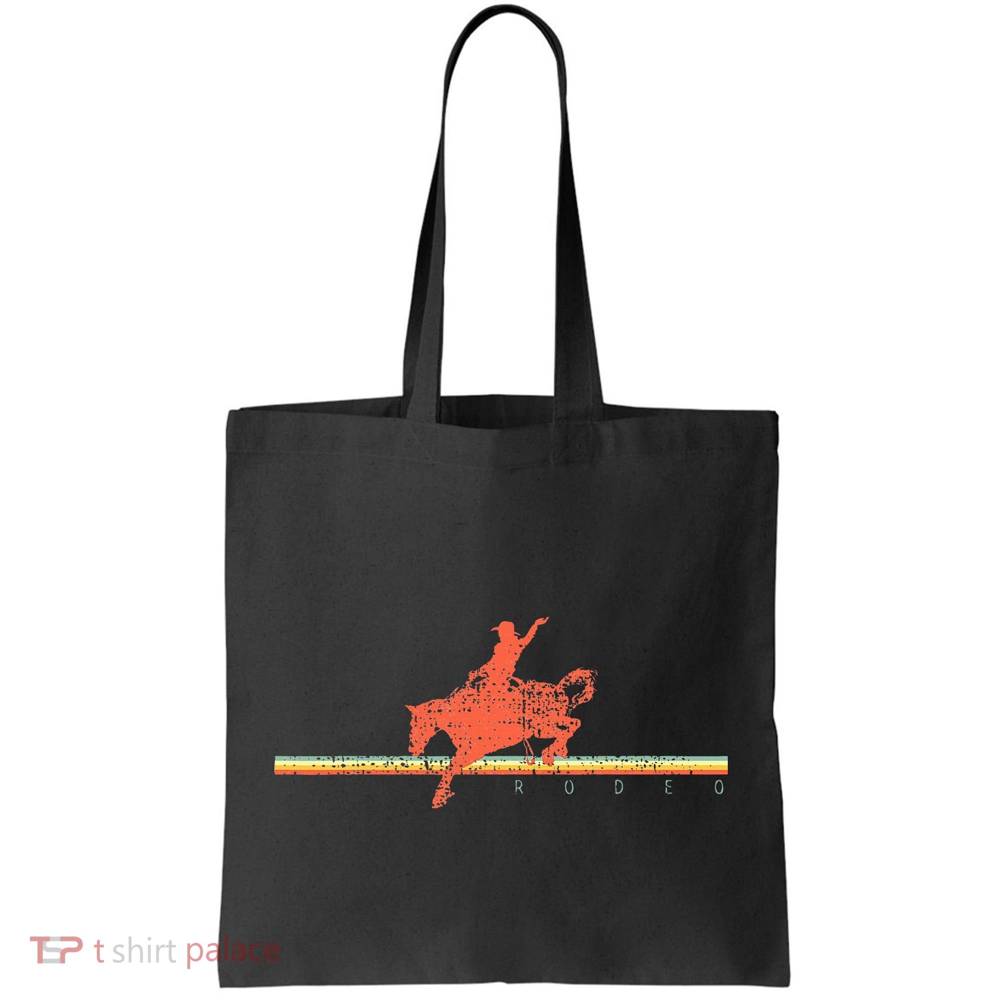 Rodeo Western Country Horse Tote Bag