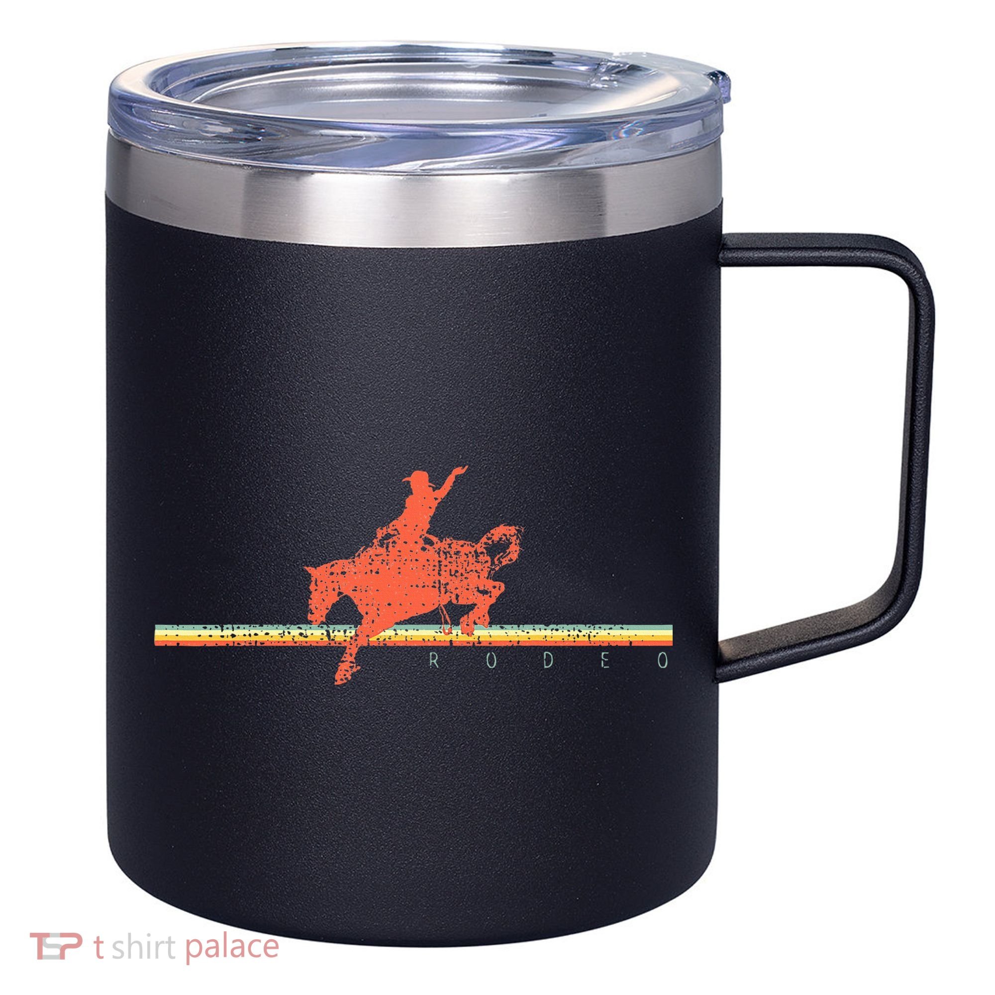 Rodeo Western Country Horse 12oz Stainless Steel Coffee Mug