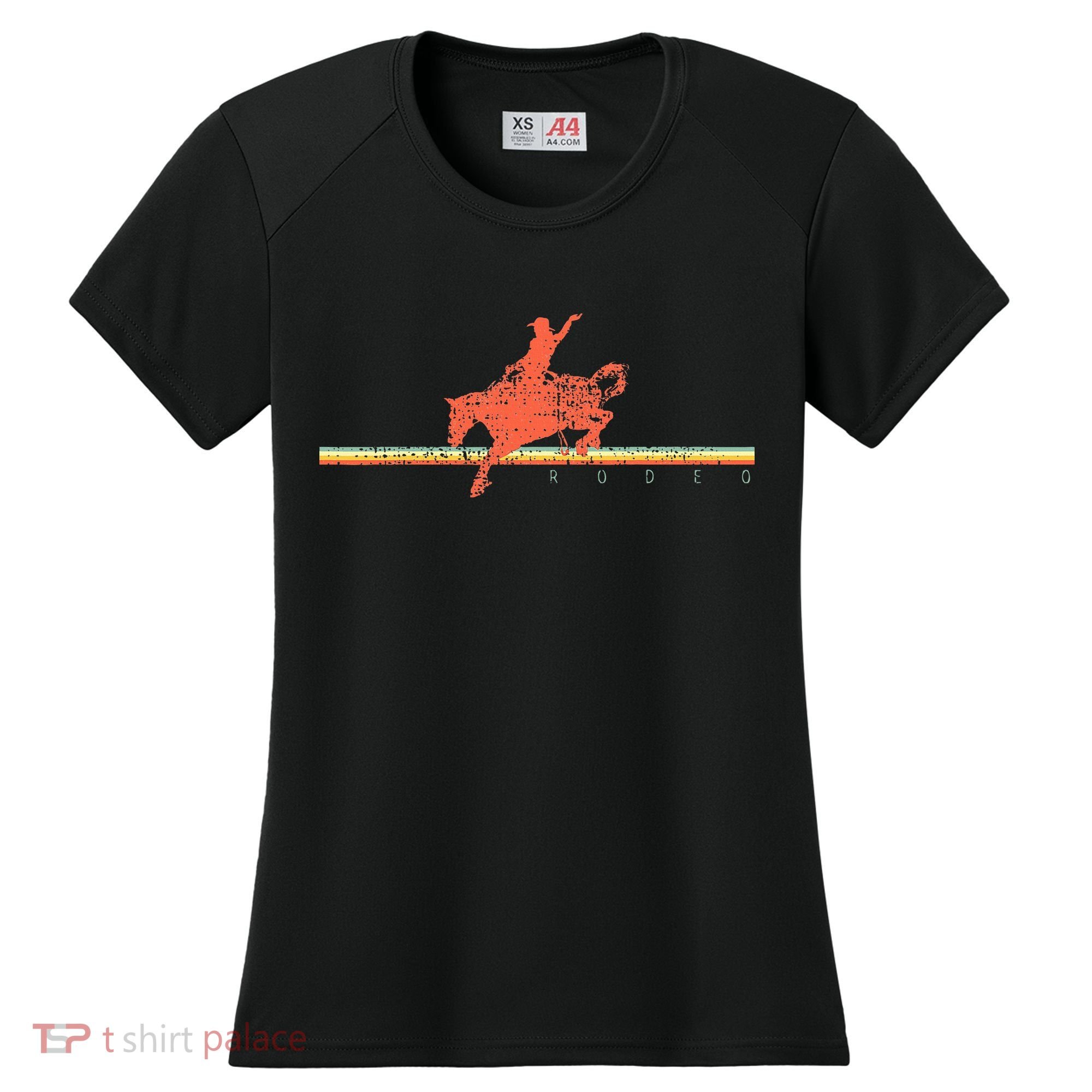 Rodeo Western Country Horse Women's Cooling Performance Crew T-Shirt