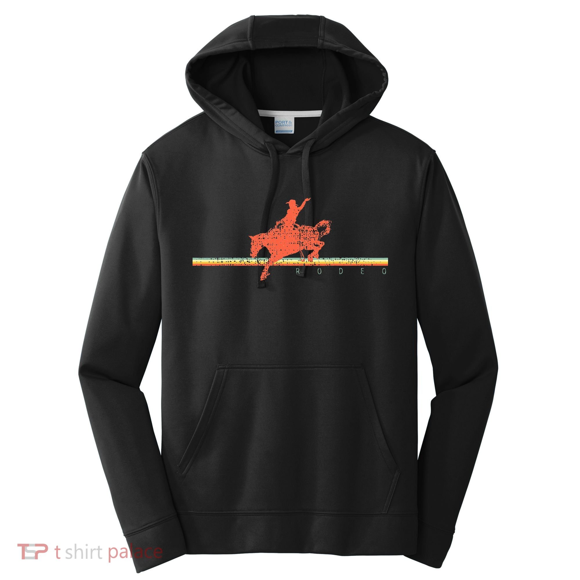 Rodeo Western Country Horse Performance Fleece Hoodie